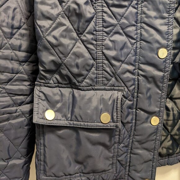 And eawy Quilted Blue Jacket- Size Small - Picture 3 of 10